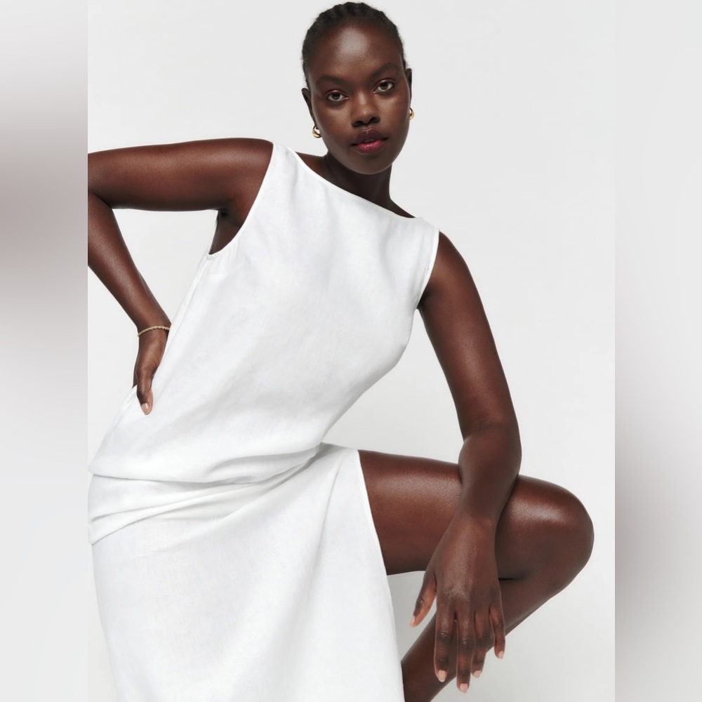 NWT Reformation Marcie Linen Dress